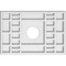 Ekena Millwork Beaux Architectural Grade PVC Ceiling Medallion, 16"W x 10 5/8"H x 3"ID x 5 1/2"C x 1"P, One-Piece CMP16X10BX-03000 - alternate 1